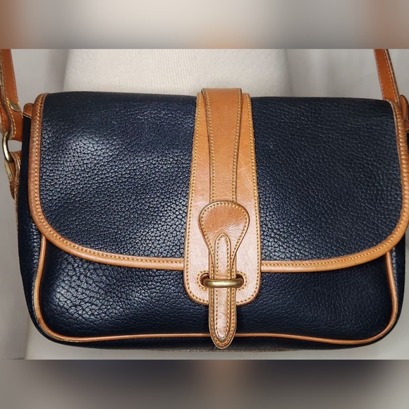 Dooney & Bourke vintage equestrian all weather leather crossbody bag, navy - Picture 6 of 16